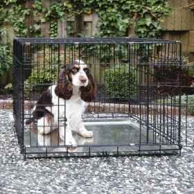 Клетка за куче Beeztees Dog crate black с две врати