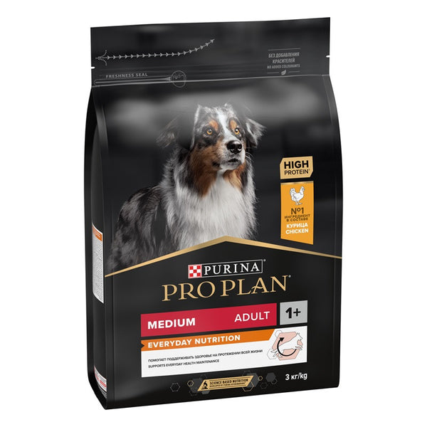 Суха храна Purina PRO PLAN Adult Medium Пиле - идеална комбинация от хранителни вещества OPTIHEALTH;