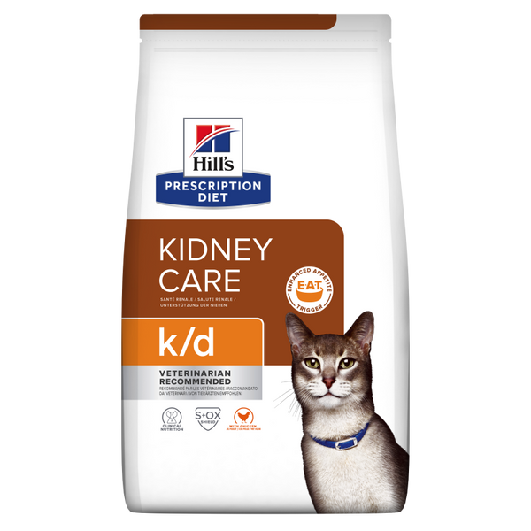 Hills Prescription Diet k/d - диета при хронична бъбречна недостатъчност при котки 1.5 кг.