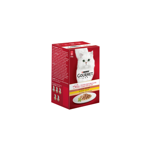 Gourmet Mon Petit Chicken Mix - изискана рецепта / с патица, пиле, пуйка / 6 броя по 50 грама
