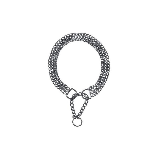 Trixie Semi - Choke Chain Chromed Triple Row - Троен метален нашийник за кучета 55 / 0.25 см