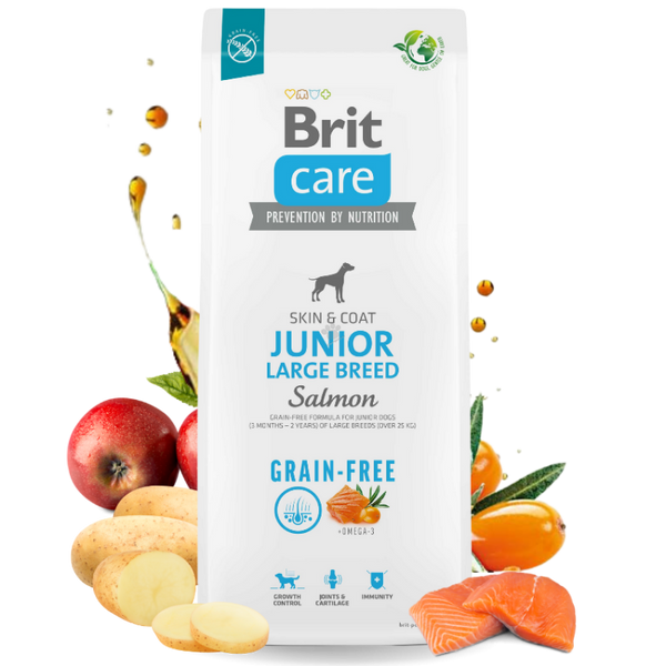BRIT храна без зърнени култури GRAIN FREE JUNIOR LARGE