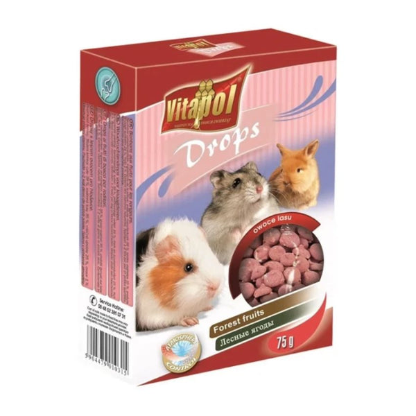 Лакомство за гризачи и зайци DROPS for small animals, forest fruits бонбони с горски плодове