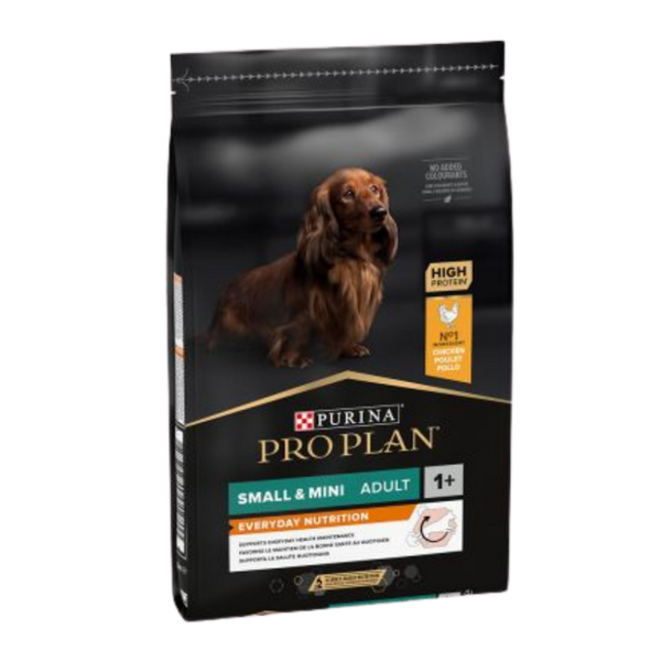 Суха храна за кучета в зряла възраст от малки породи Purina PRO PLAN Dog Small & Mini Adult с вкус на пилешко месо