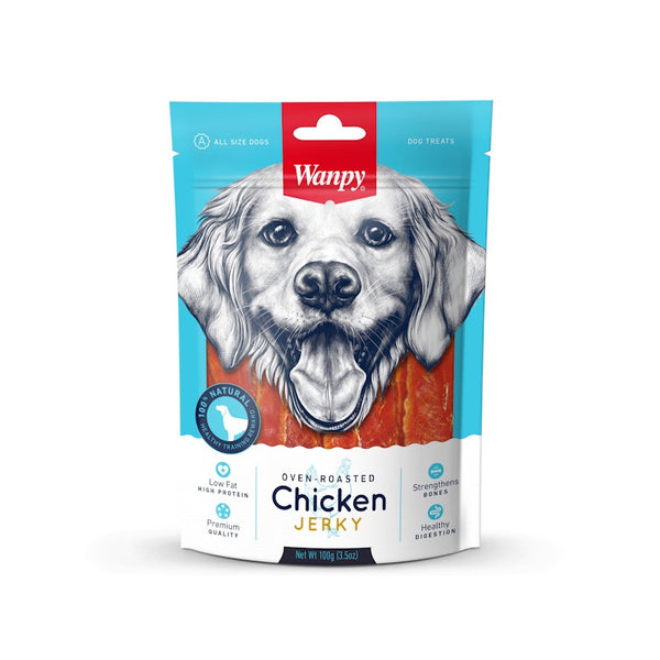 Лакомство Wanpy Chicken Jerky с пилешко месо печено на фурна 100 гр