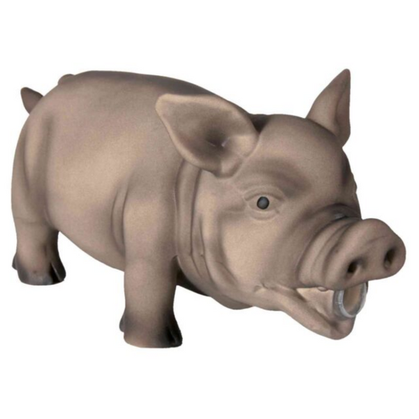 Латексова кучешка играчка Trixie pig прасенце със звук
