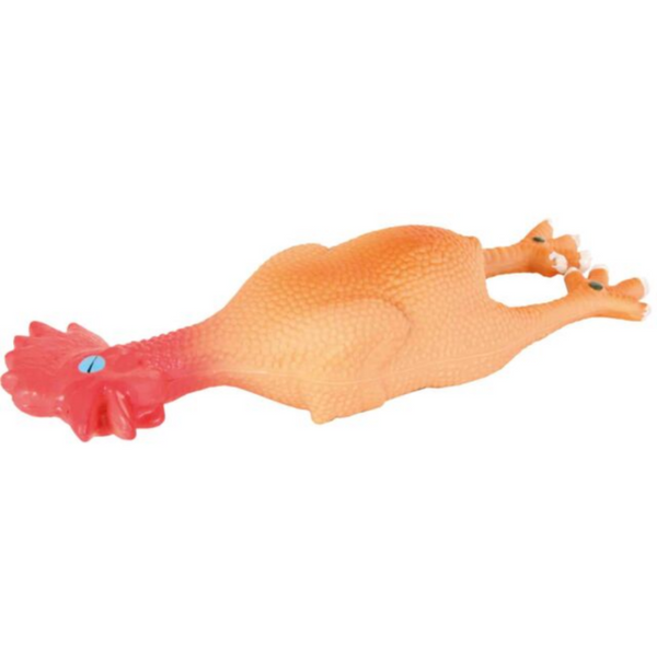 Латексова кучешка играчка Trixie Chicken пиле със звук 23 см