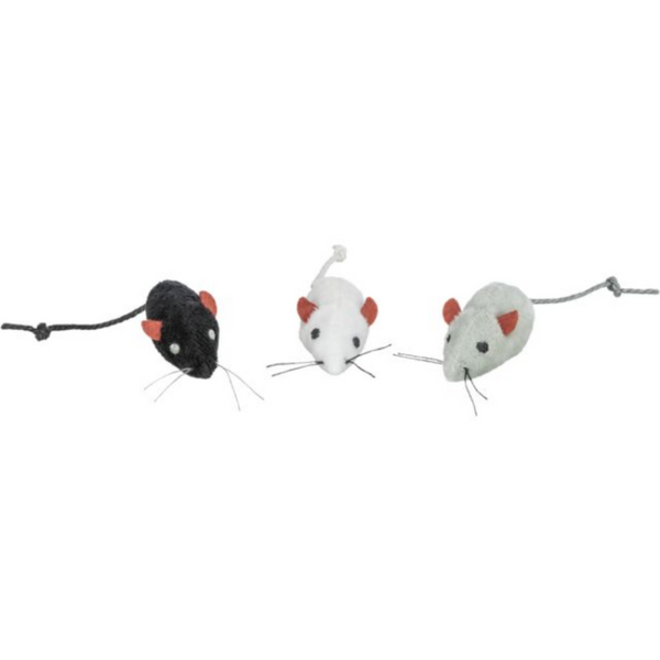 Котешка играчка Trixie Mouse with bell мишле със звънче и добавена котешка трева