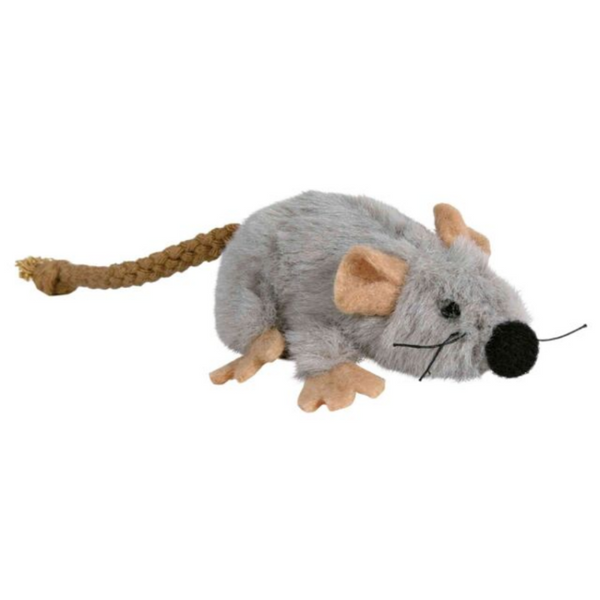 Плюшена котешка играчка Trixie Mouse мишка с добавена котешка трева