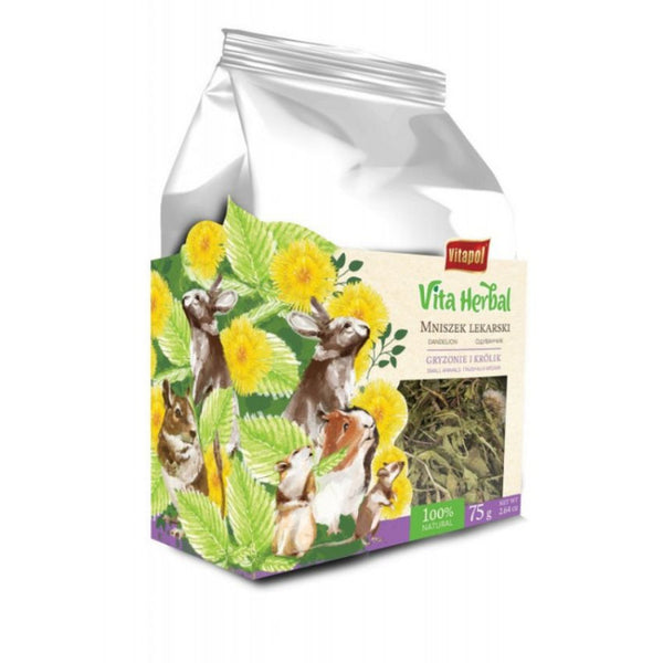ZVP-4138 VITA HERBAL for small animals, dandelion, 1 pcs x 75 g сушени билки за малки животни/4бр в кутия/