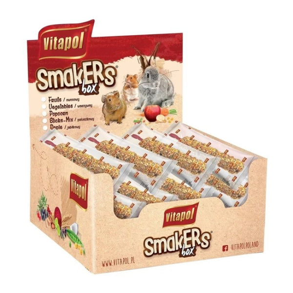 ZVP-3131 STANDARD Smakers box for small animals, vegetable, 1 pcs/box, 45 g стик лакомство за малки животни/12бр в кутия/