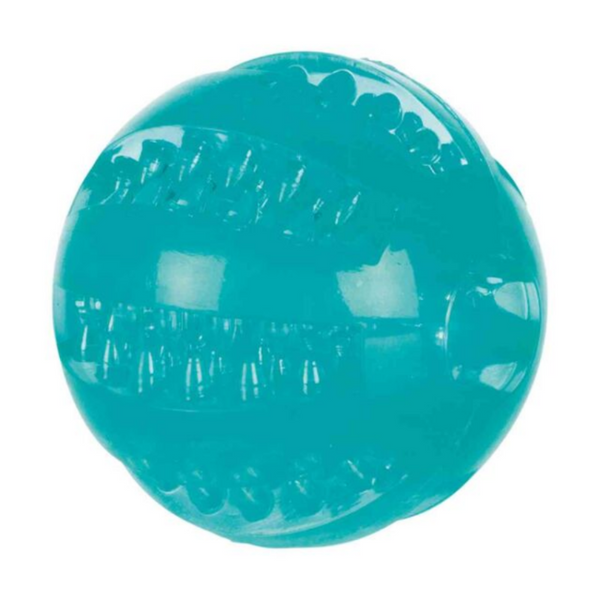 Дентална кучешка играчка Trixie Denta Fun ball топка от термопластична гума с аромат на мента