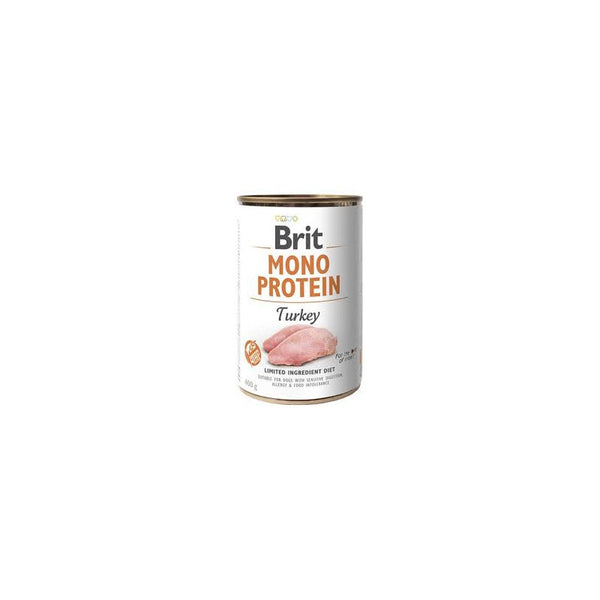 Brit Mono Protein Turkey - консервирана храна за кучета с 78% пуешко месо