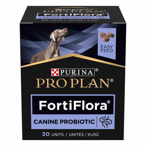 Дъвчащи таблетки Purina Pro Plan Veterinary Diets Canine Fortiflora - Пробиотик за Кучета, при стомашни разтройства и дисбаланс на чревната микрофлора