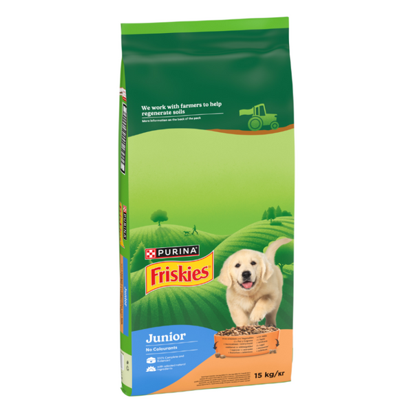 Суха храна за малки кученца PURINA FRISKIES JUNIOR Пиле 15кг.