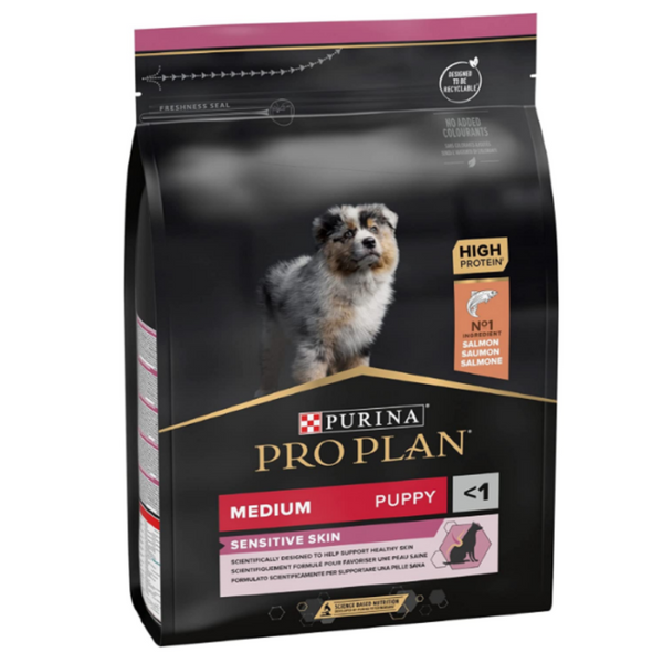 Purina PRO PLAN Dog Medium Opti Start Derma Puppy Sensitive Skin сьомга;