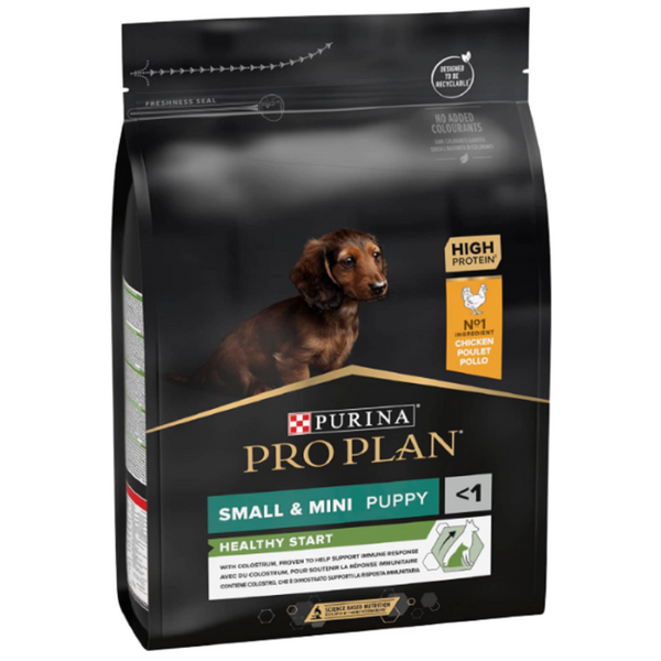 Purina Pro Plan Healthy Start Small & Mini Puppy - Суха храна за кученца от малки и мини породи с пиле