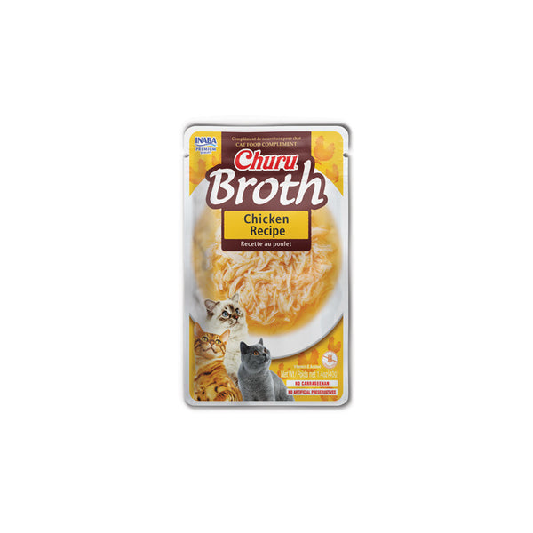Пауч за котки Ciao Cat Wet Broth Chicken Recipe - супа с късчета пилешко месо; №1 в света мокро лакомство за котки