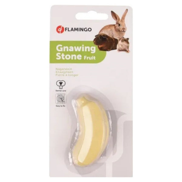 Минерален камък за гризане Flamingo - банан, 25гр