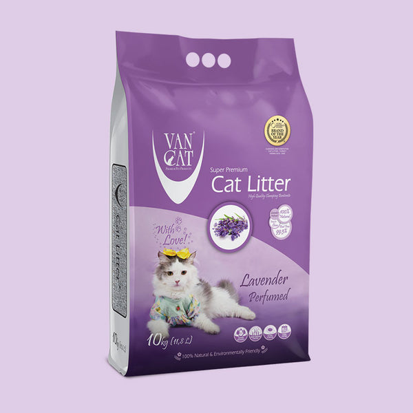 Van Cat Lavender - обезпрашена бентонитова котешка тоалетна с аромат на лавандула 5 кг.