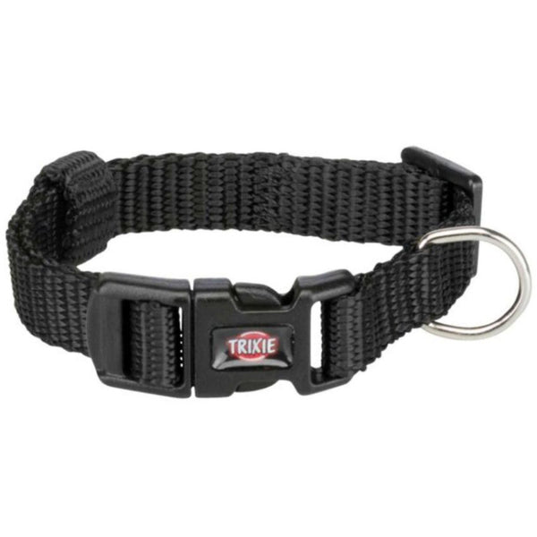 Кучешки нашийник Trixie Premium collar с регулируема дължина, черен цвят