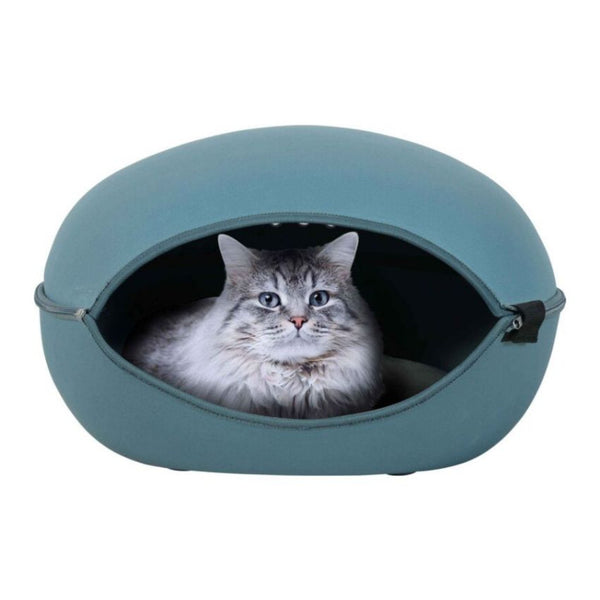 Котешко легло- Хралупа Zolux Louna cat dome в син цвят