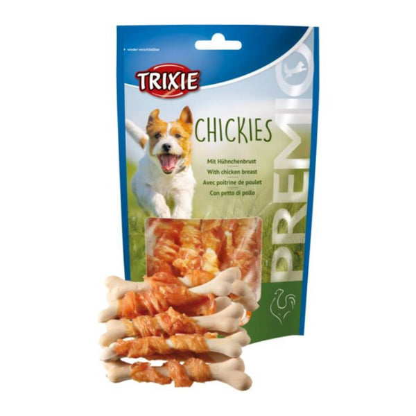 Кучешко лакомство Trixie PREMIO Chickies калциеви кокалчета, обвити в пилешко месо