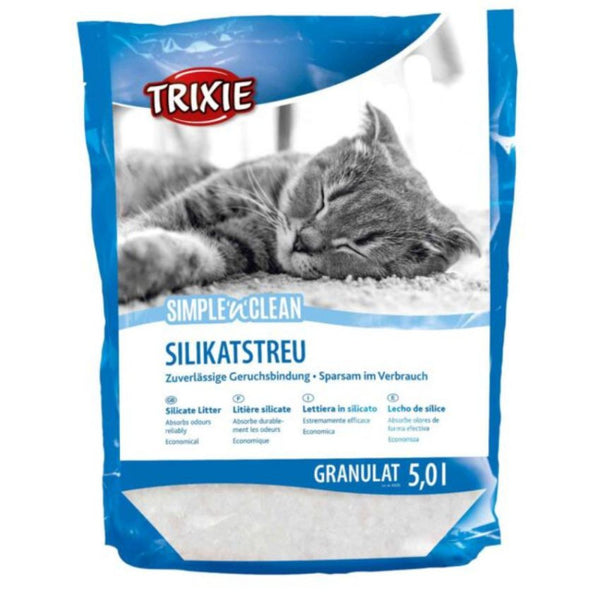 Силиконова котешка тоалетна Trixie Simple''n''Clean Silicate Litter