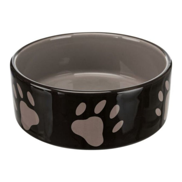 Керамична купичка Trixie Ceramic Bowl with paw prints дизайн на лапички