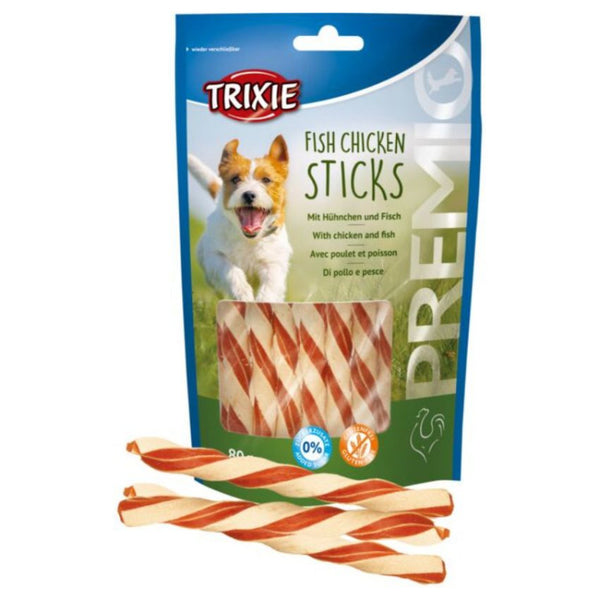 Кучешко лакомство Trixie PREMIO Fish Chicken Sticks пръчици с риба и пилешко месо