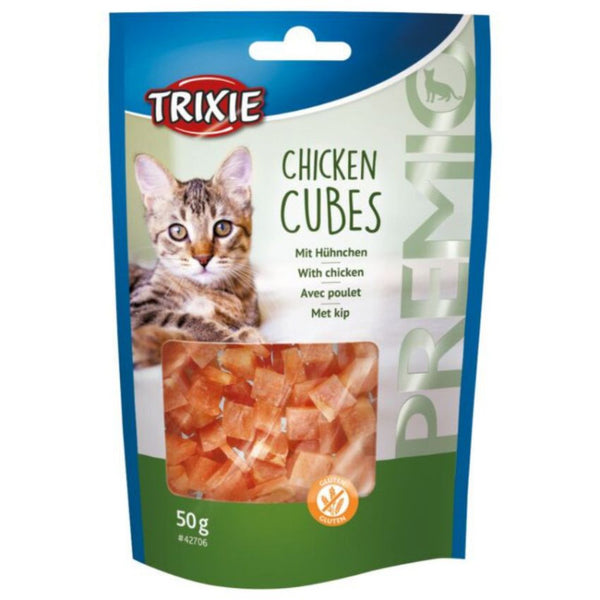 Лакомство за котки Trixie PREMIO Chicken Cubes кубчета с Пилешко месо