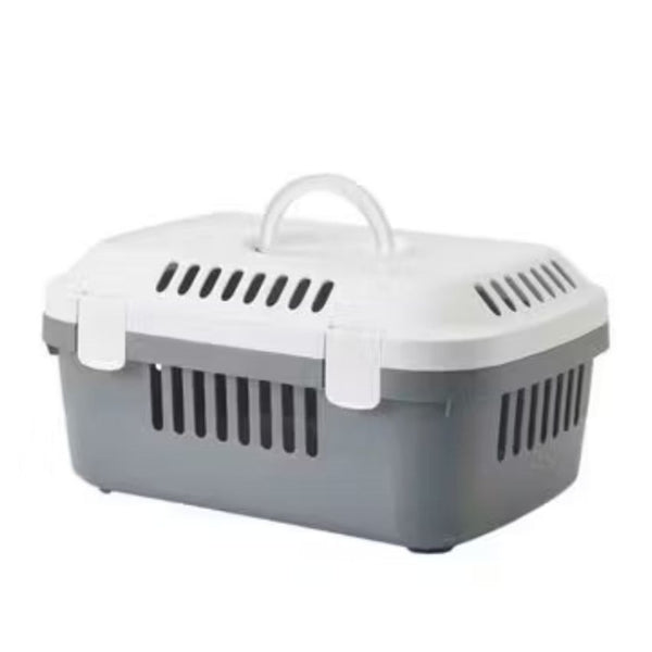 Транспортна клетка Savic Discovery 1 white-cool grey за котки и кучета до 5 кг
