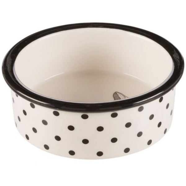Керамична купа за котки Trixie Bowl с дизайн на точки