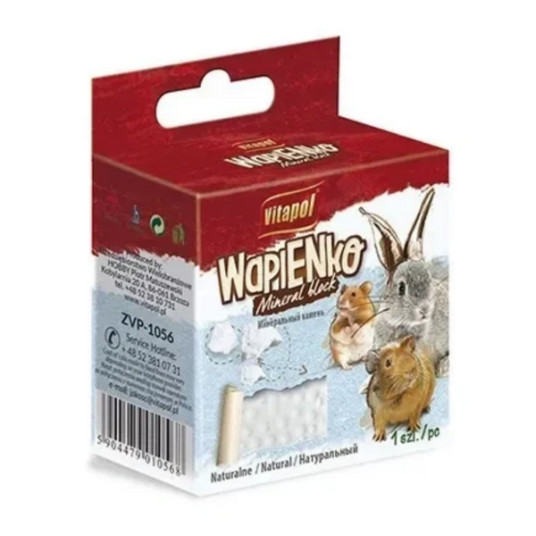 ZVP-1056 VITAPOL mineral block for small animals, natural, 1 pc, 40 g минерално блокче за малки животни