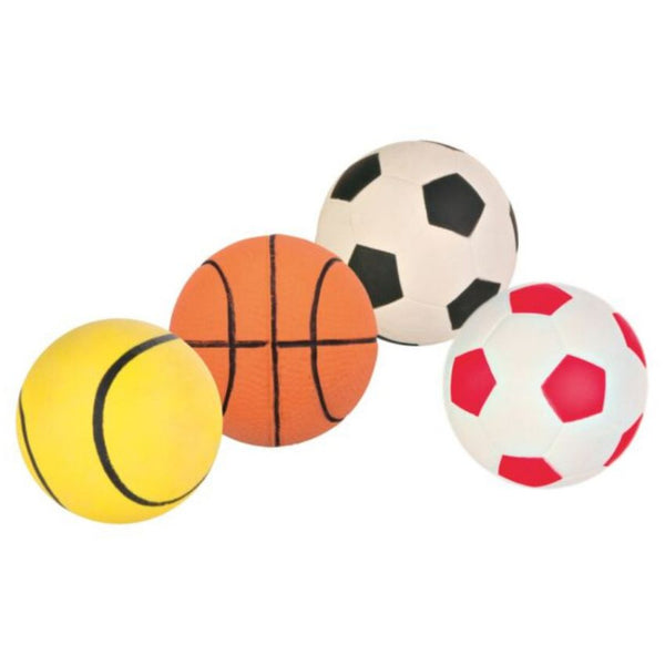 Кучешка играчка Trixie Ball foam rubber плаваща топка, различни цветове