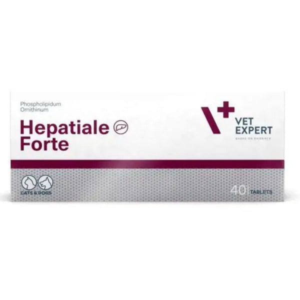 Хранителна добавка за кучета и котки Vetexpert - Hepatiale Forte 300 мг за подпомагане на чернодробната функция