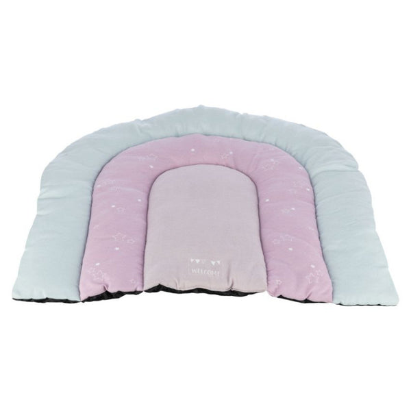 Мек, велурен матрак Trixie Junior Patchwork Lying mat във формата на дъга, подходящ за малки кученца