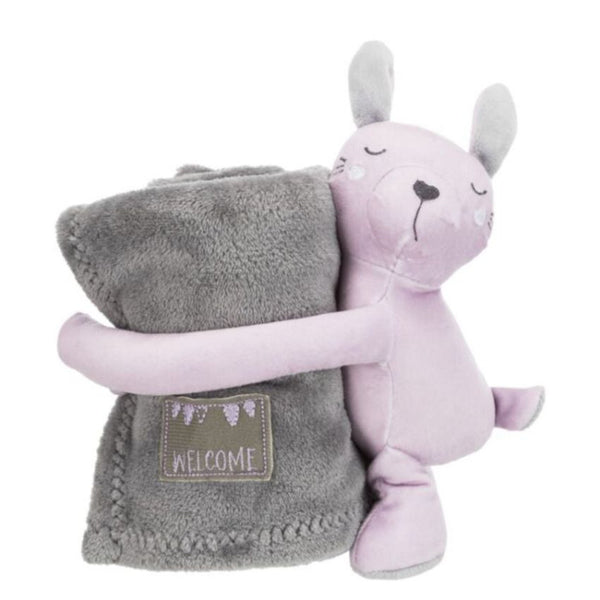 Меко одеялце с плюшено мече Trixie Junior cuddly set blanket подходящо за малки кученца