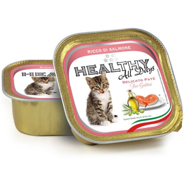 Пастет за малки котенца HEALTHY MEAT All days Kitten Salmon с прясна сьомга