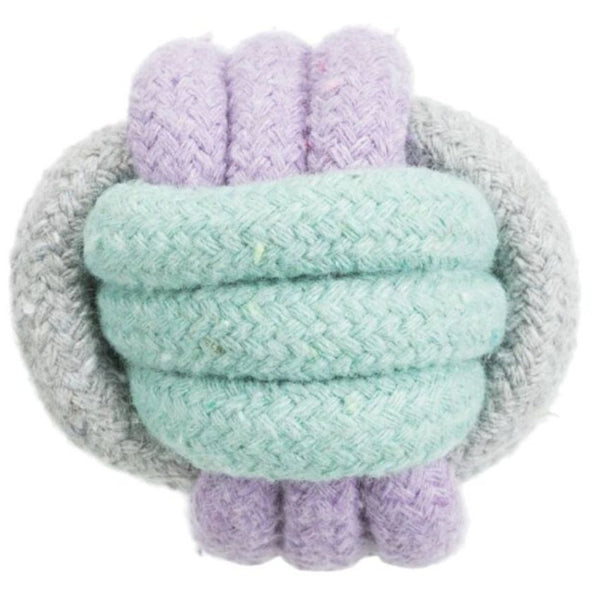 Въжена играчка Trixie Junior Knot Ball топка, подходяща за малки кученца
