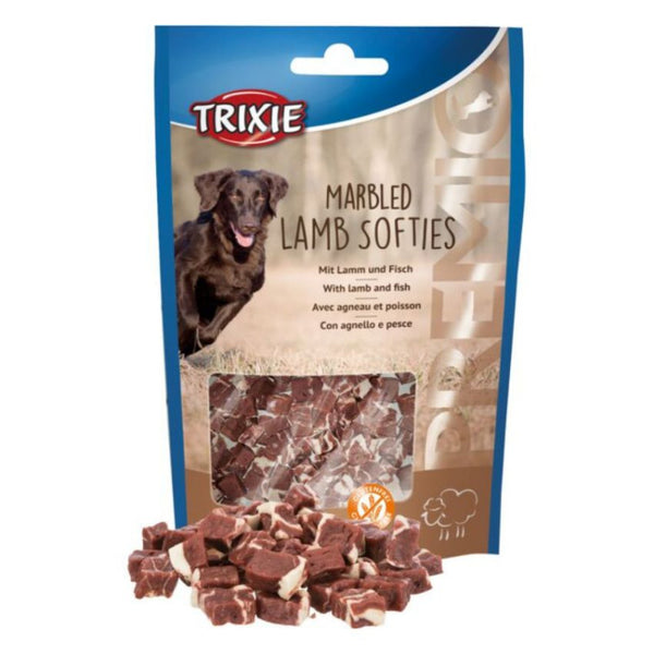 Кучешко лакомство Trixie PREMIO Marbled Lamb Softies мраморни, меки кубчета от агнешко месо и риба