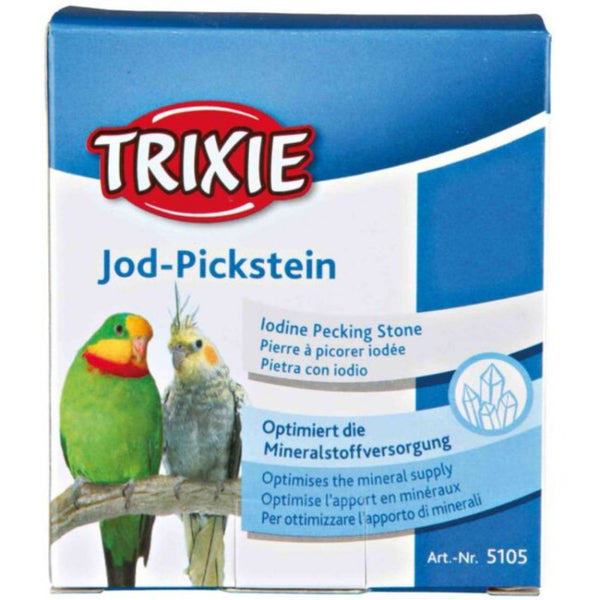 Камък с йод на кубчета Trixie Iodine Pecking Stone за птици