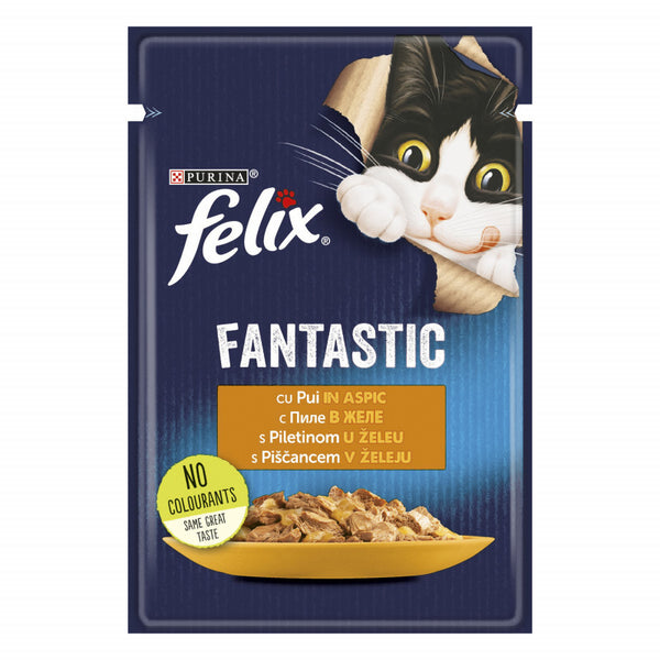Храна в пауч за коте PURINA FELIX Fantastic Пиле 85 гр.