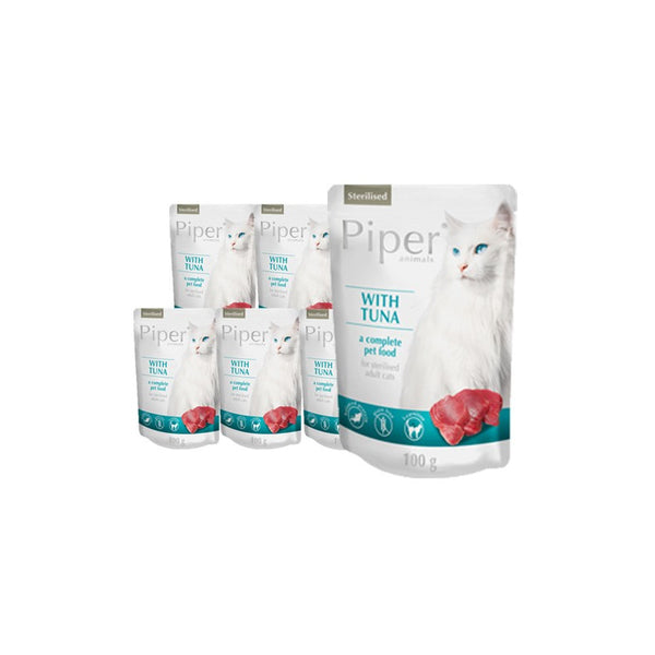 Piper With Tuna пауч за кастрирани котки с риба тон