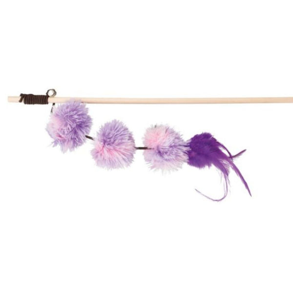 Котешка играчка Trixie Playing rod with pompom balls въдица за котки с помпони