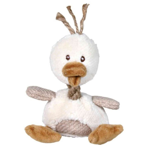 Плюшена играчка за кучета Trixie Duck патенце със звук и въже