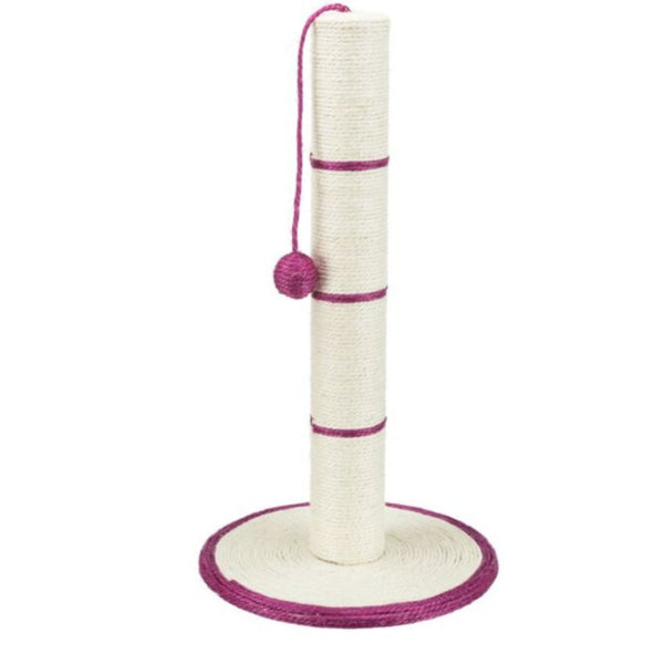 Драскалка за котки Trixie Scratching post пилон с топче и добавена Коча билка - различни цветове