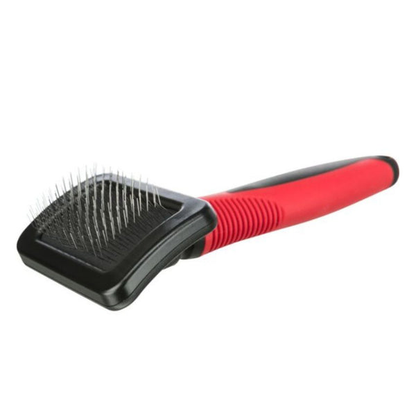 Четка за кучета Trixie Soft brush за отстраняване на заплитания и премахване на подкосъма 9x16 см.