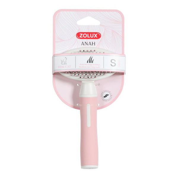 Самопочистваща се четка за котки Zolux ANAH Cat soft slicker