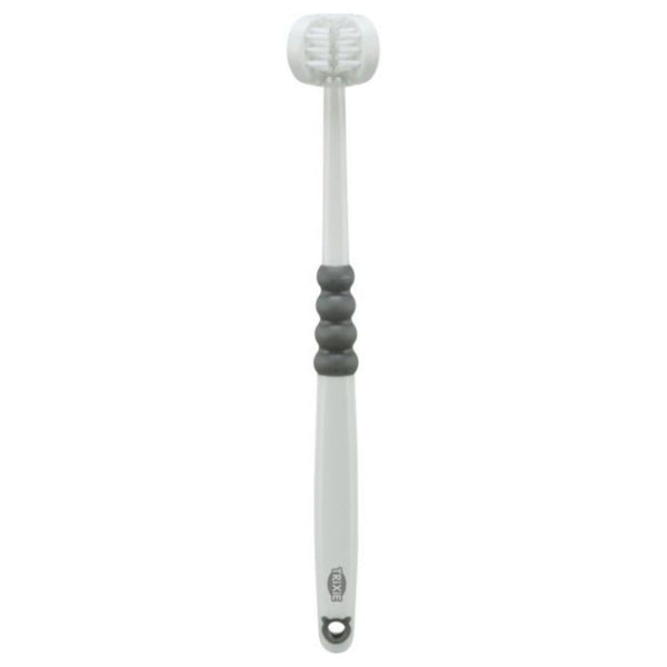 Четка за зъби с три глави Trixie 3-headed toothbrush подходяща за кучета и котки